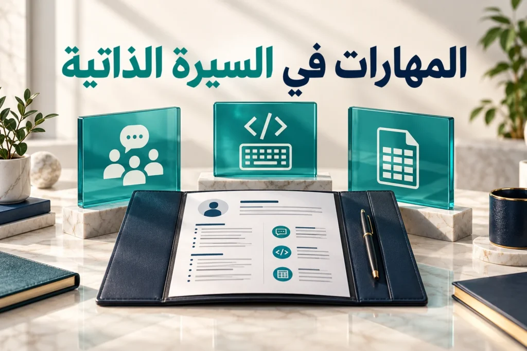 اختيار مهارات السيرة الذاتية وربط المهارات الشخصية والتقنية بدليل