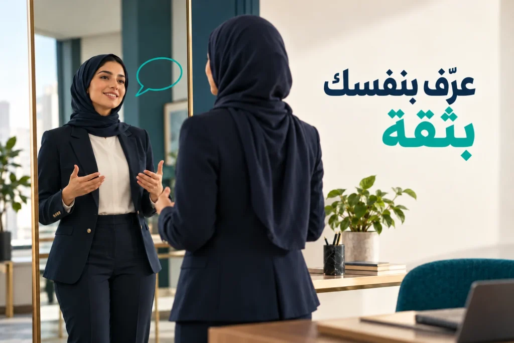 تدريب على التعريف بالنفس بثقة قبل مقابلة العمل