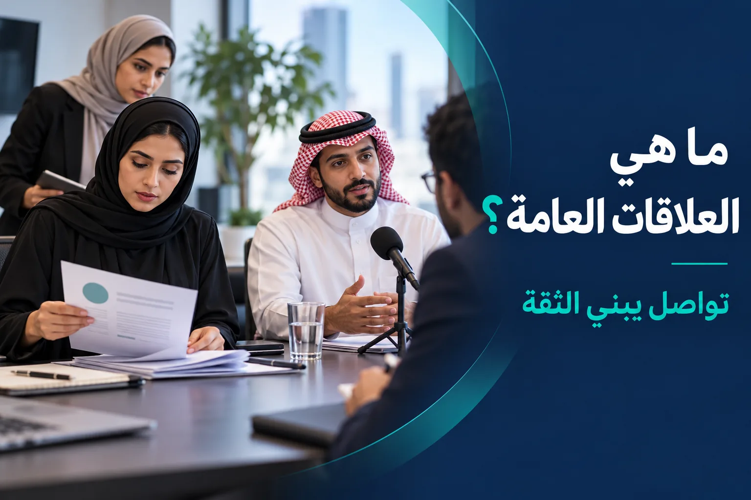 فريق اتصالات يجهز إحاطة إعلامية بعنوان ما هي العلاقات العامة