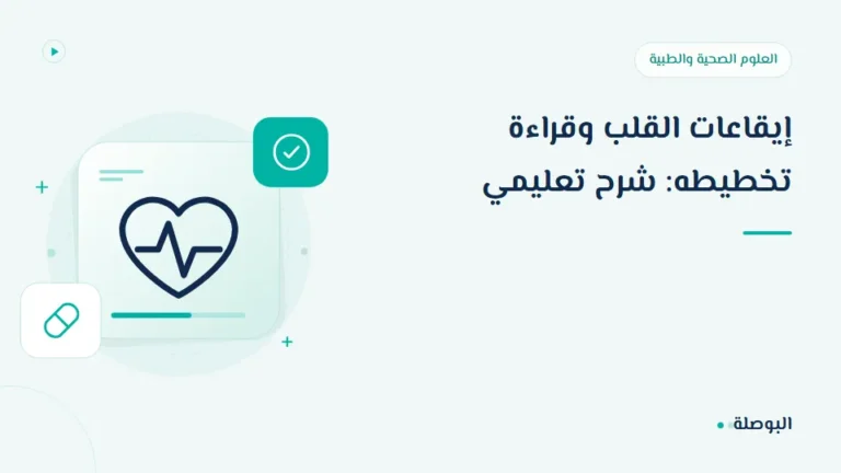 غلاف دورة إيقاعات القلب وقراءة تخطيطه: شرح تعليمي